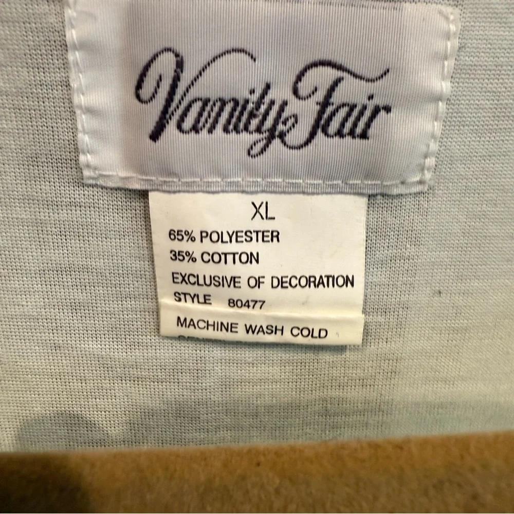 Vanity‎ Fair Mint Green Soft Cotton Blend Grannycore Nightgown Women's XL NWT - Picture 3 of 8